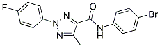 N-(4-BROMOPHENYL)-2-(4-FLUOROPHENYL)-5-METHYL-2H-1,2,3-TRIAZOLE-4-CARBOXAMIDE 结构式