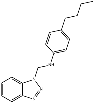 N-(1H-1,2,3-BENZOTRIAZOL-1-YLMETHYL)-4-BUTYLANILINE 结构式