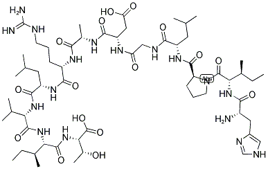HIS-ILE-PRO-LEU-GLY-ASP-ALA-ARG-LEU-VAL-ILE-THR 结构式