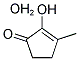 2-Hydroxy-3-methylcyclopent-2-en-1-one hydrate 结构式