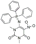 1,3-Dimethyl-5-nitro-6-[(1,1,1-triphenyl-lambda5-phosphanylidene)amino]-1,2,3,4-tetrahydropyrimidine-2,4-dione 结构式