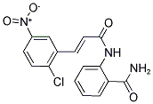 2-(3-(2-CHLORO-5-NITROPHENYL)PROP-2-ENOYLAMINO)BENZAMIDE 结构式