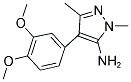 4-(3,4-DIMETHOXY-PHENYL)-2,5-DIMETHYL-2 H-PYRAZOL-3-YLAMINE 结构式