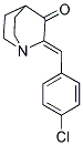 2-[(4-CHLOROPHENYL)METHYLENE]-3-QUINUCLIDINONE 结构式