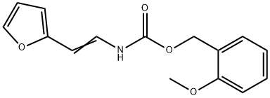 2-METHOXYBENZYL N-[2-(2-FURYL)VINYL]CARBAMATE 结构式