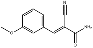 (E)-2-CYANO-3-(3-METHOXYPHENYL)-2-PROPENAMIDE 结构式