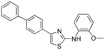 (4-Biphenyl-4-yl-thiazol-2-yl)-(2-methoxy-phenyl)-amine 结构式