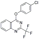 4-(4-CHLOROPHENOXY)-2-(TRIFLUOROMETHYL)QUINAZOLINE 结构式