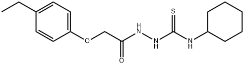 1-(2-(4-Ethylphenoxy)acetyl)-4-cyclohexylthiosemicarbazide 结构式