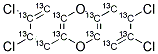 13C12-2,3,7,8-TETRACHLORODIBENZO-P-DIOXIN 结构式