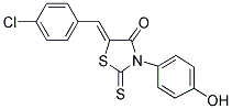 (5Z)-5-(4-CHLOROBENZYLIDENE)-3-(4-HYDROXYPHENYL)-2-THIOXO-1,3-THIAZOLIDIN-4-ONE 结构式