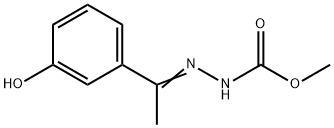 METHYL 2-[1-(3-HYDROXYPHENYL)ETHYLIDENE]-1-HYDRAZINECARBOXYLATE 结构式