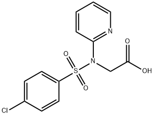 N-((4-氯苯基)磺酰基)-N-(吡啶-2-基)甘氨酸 结构式