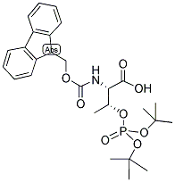 FMOC-O-DI-T-BUTYLPHOSPHO-L-THREONINE 结构式
