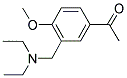 1-[3-[(DIETHYLAMINO)METHYL]-4-METHOXYPHENYL]ETHANONE 结构式