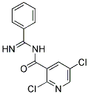 N3-IMINO(PHENYL)METHYL-2,5-DICHLORONICOTINAMIDE 结构式