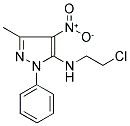 N5-(2-CHLOROETHYL)-3-METHYL-4-NITRO-1-PHENYL-1H-PYRAZOL-5-AMINE 结构式