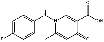 1-(4-FLUOROANILINO)-6-METHYL-4-OXO-1,4-DIHYDRO-3-PYRIDINECARBOXYLIC ACID 结构式