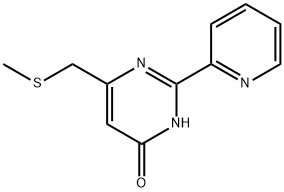 6-((甲硫基)甲基)-2-(吡啶-2-基)嘧啶-4-醇 结构式