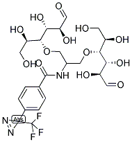 2-N-[4-(1-AZITRIFLUOROETHYL)BENZOYL]-1,3-BIS-(D-MANNOS-4-YLOXY)-2-PROPYLAMINE 结构式