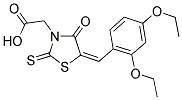 [(5E)-5-(2,4-DIETHOXYBENZYLIDENE)-4-OXO-2-THIOXO-1,3-THIAZOLIDIN-3-YL]ACETIC ACID 结构式