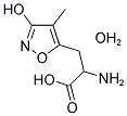 (R,S)-Α-氨基-3-羟基-4-甲基-5-异恶唑丙酸一水合物 结构式