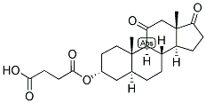 5-alpha-Androstan-3-alpha-ol-11,17-dione hemisuccinate 结构式