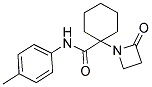 N-(4-METHYLPHENYL)-1-(2-OXOAZETIDIN-1-YL)CYCLOHEXANECARBOXAMIDE 结构式