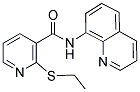 (2-ETHYLTHIO(3-PYRIDYL))-N-(8-QUINOLYL)FORMAMIDE 结构式