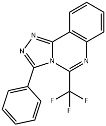 3-PHENYL-5-(TRIFLUOROMETHYL)[1,2,4]TRIAZOLO[4,3-C]QUINAZOLINE 结构式