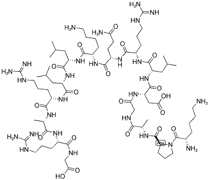 LYS-PRO-ALA-GLY-ASP-LEU-ARG-GLN-LYS-LEU-LEU-ARG-ALA-ARG-GLY 结构式