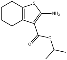 2-氨基-4,5,6,7-四氢-1-苯并噻吩-3-甲酸异丙酯 结构式
