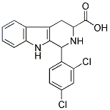 1-(2,4-DICHLOROPHENYL)-2,3,4,9-TETRAHYDRO-1H-BETA-CARBOLINE-3-CARBOXYLIC ACID 结构式