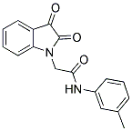 2-(2,3-二氧代-2,3-二氢-1H-吲哚-1-基)-N-(3-甲基苯基)乙酰胺 结构式