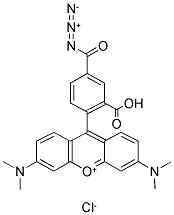 TETRAMETHYLRHODAMINE-5-CARBONYL AZIDE 结构式