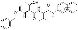 CBZ-L-THR-L-VAL-BETA-NAPTHYLAMIDE 结构式