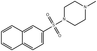 1-Methyl-4-(2-naphthalenylsulfonyl)piperazine 结构式