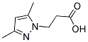 3-(3,5-DIMETHYL-1H-PYRAZOL-1-YL)PROPANOIC ACID 结构式