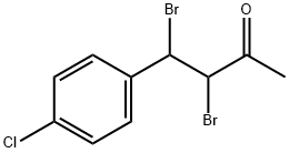 3,4-DIBROMO-4-(4-CHLOROPHENYL)-2-BUTANONE 结构式