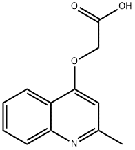 2-((2-甲基喹啉-4-基)氧基)乙酸 结构式