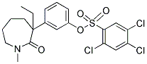 3-(3-Ethyl-1-methyl-2-oxoazepan-3-yl)phenyl 2,4,5-trichlorobenzene-1-sulfonate 结构式