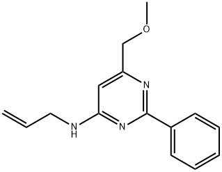 N-ALLYL-6-(METHOXYMETHYL)-2-PHENYL-4-PYRIMIDINAMINE 结构式