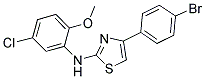 (4-(4-BROMOPHENYL)(2,5-THIAZOLYL))(5-CHLORO-2-METHOXYPHENYL)AMINE 结构式
