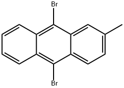 9,10-二溴-2-甲基蒽 结构式