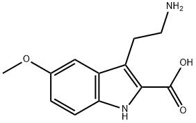 3-(2-氨基乙基)-5-甲氧基-1H-吲哚-2-羧酸 结构式