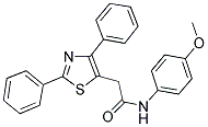 2-(2,4-DIPHENYL-1,3-THIAZOL-5-YL)-N-(4-METHOXYPHENYL)ACETAMIDE 结构式