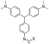 N1,N1-DIMETHYL-4-[[4-(DIMETHYLAMINO)PHENYL](4-ISOTHIOCYANATOPHENYL)METHYL]ANILINE 结构式