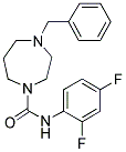 4-BENZYL-N-(2,4-DIFLUOROPHENYL)-HEXAHYDRO-DIAZEPINE-1-CARBOXAMIDE 结构式