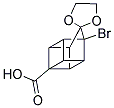 1-BROMOSPIRO(PENTACYCLO[4.3.0.0(2,5).0(3,8).0(4,7)]NONANE-9,2'-[1,3]-DIOXOLANE)-4-CARBOXYLIC ACID 结构式