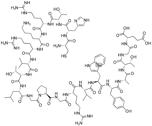 CYS-HIS-THR-ARG-LYS-ARG-VAL-THR-LEU-GLY-PRO-GLY-ARG-VAL-TRP-TYR-THR-THR-GLY-GLU 结构式